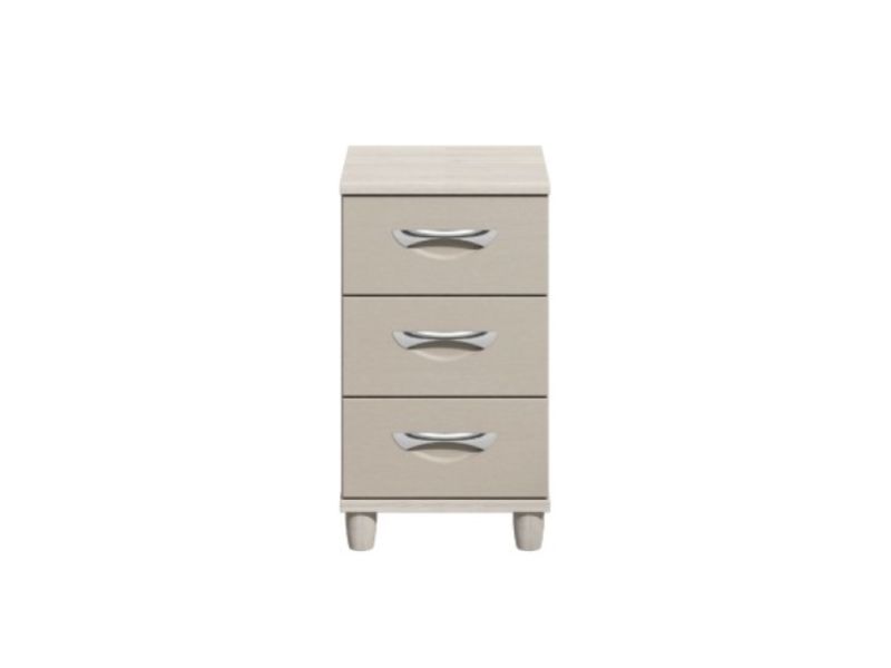 KT Moda Cashmere And Elm 3 Drawer Narrow Chest