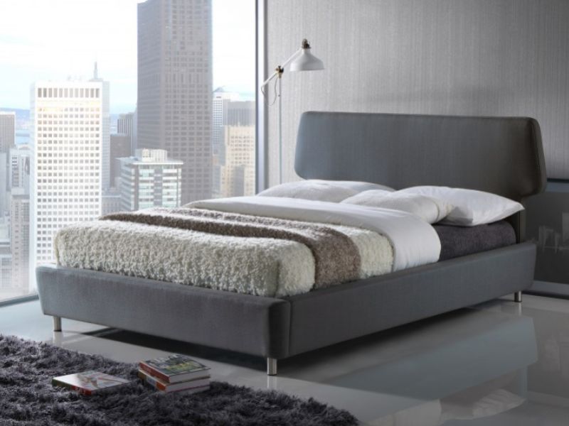 Time Living Sienna 5ft Kingsize Grey Fabric Bed Frame
