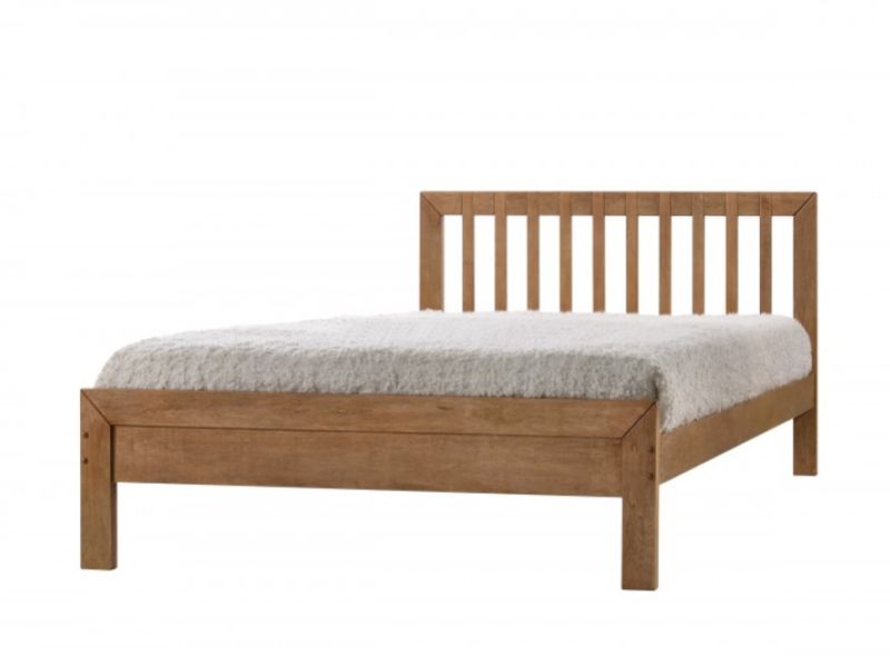 Flintshire Drury 4ft Small Double Oak Finish Bed