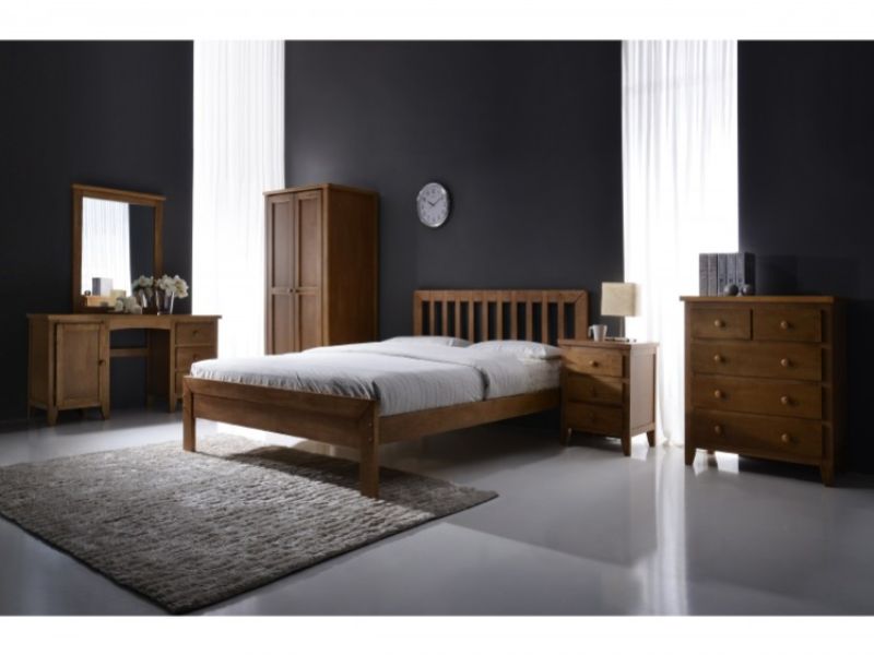 Flintshire Drury 3ft Single Oak Finish Bed