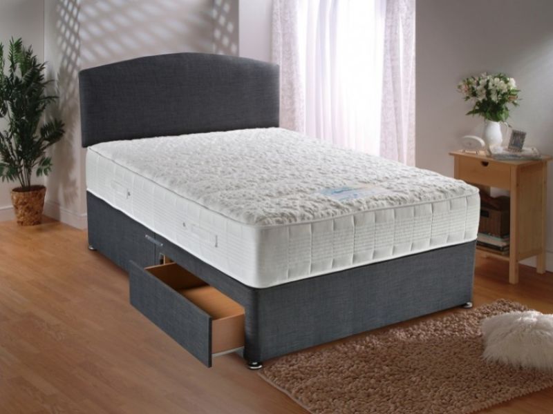 Dura Bed Sensacool Divan Bed 5ft Kingsize with 1500 Pocket Springs with Memory Foam