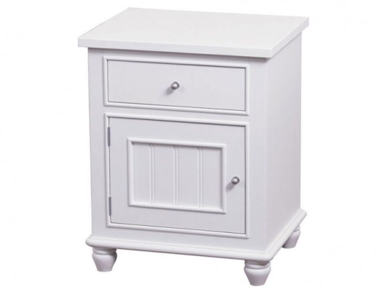 Sweet Dreams Rook Bedside Cabinet in Winter White