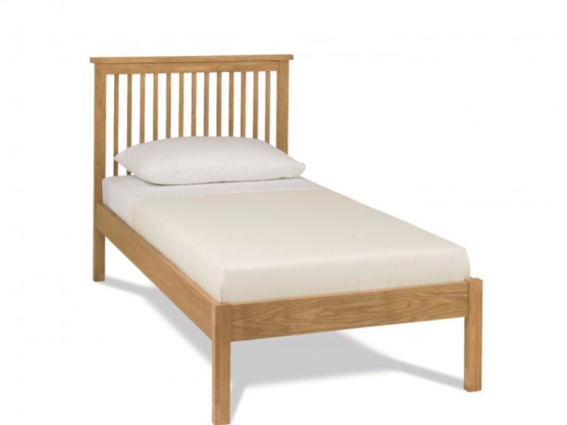 Bentley Designs Atlanta Oak 3ft Single Low Foot End Bed Frame