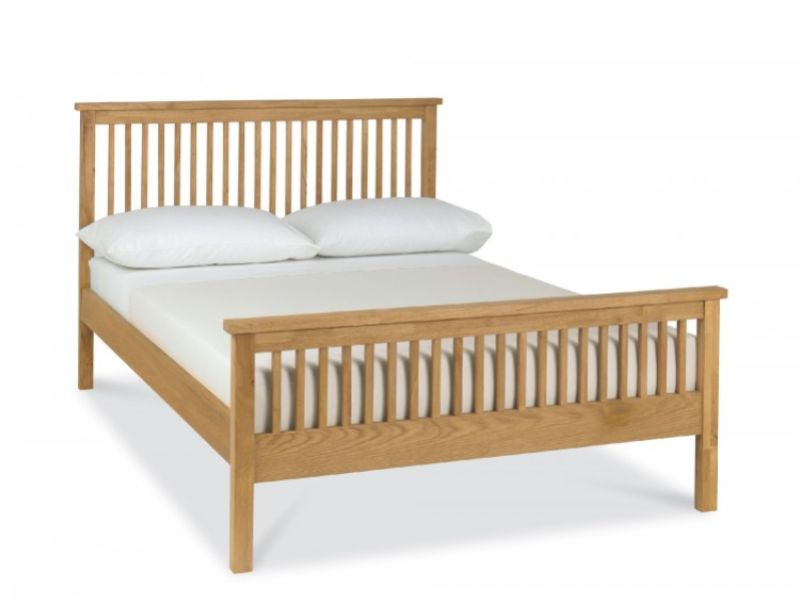 Bentley Designs Atlanta Oak 5ft Kingsize High Foot End Bed Frame