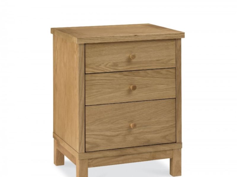 Bentley Designs Atlanta Oak 3 Drawer Nightstand