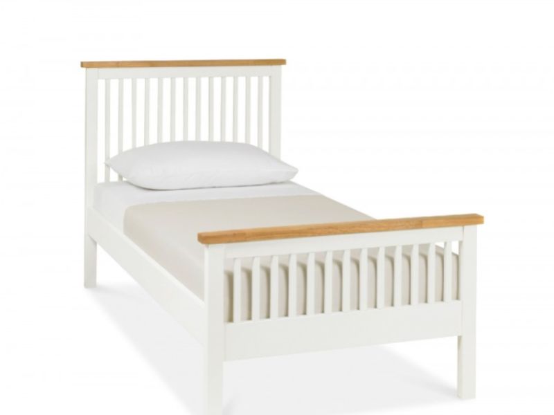 Bentley Designs Atlanta 2 Tone 3ft Single High Foot End Bed Frame