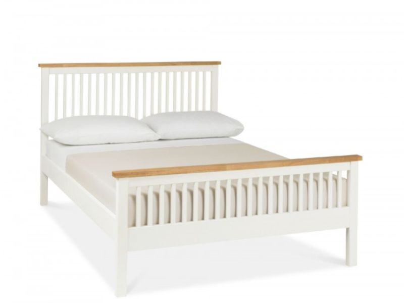 Bentley Designs Atlanta 2 Tone 4ft6 Double High Foot End Bed Frame