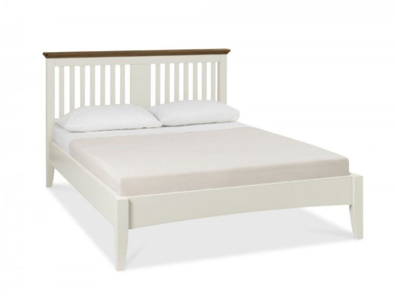 Bentley Designs Hampstead Soft Grey And Walnut 4ft6 Double Bed Frame