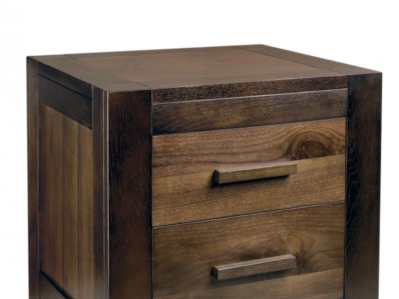 Bentley Designs Lyon Walnut 2 Drawer Nightstand