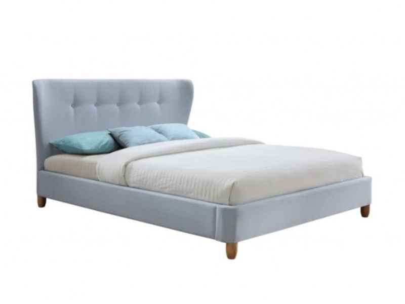 Birlea Kensington 4ft6 Double Sky Blue Fabric Bed Frame