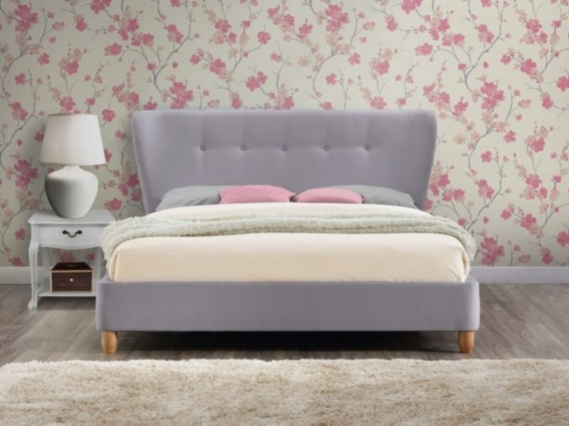 Birlea Kensington 4ft6 Double Grey Fabric Bed Frame