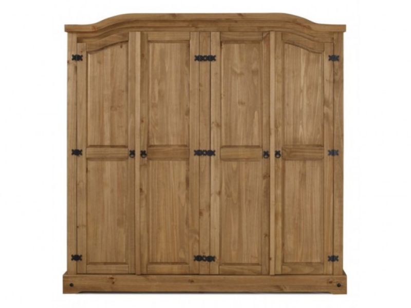 Birlea Corona Pine 4 Door Wardrobe