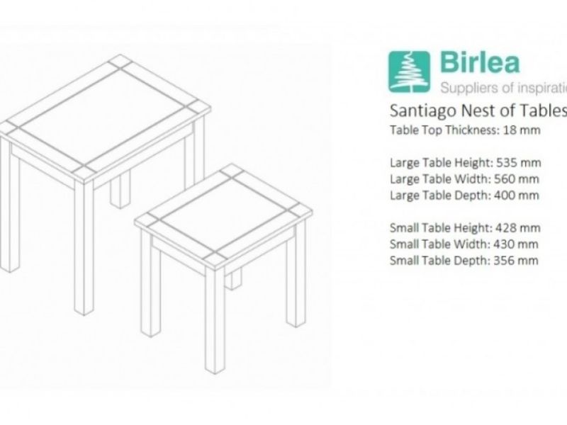 Birlea Santiago Nest Of Tables