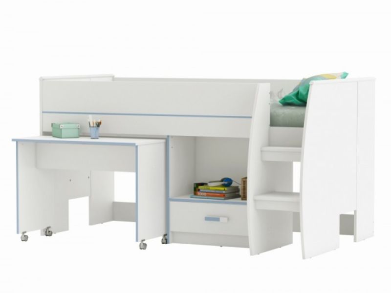 Flair Furnishings Switch Blue Or Pink Mid Sleeper Bed