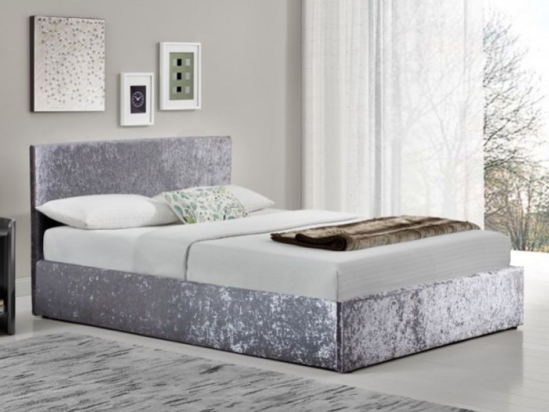 Birlea Berlin 4ft Small Double Steel Fabric Ottoman Bed