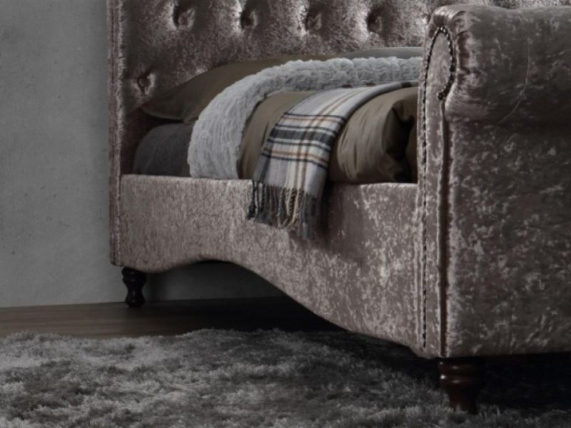 Birlea Brighton 5ft Kingsize Oyster Fabric Bed Frame