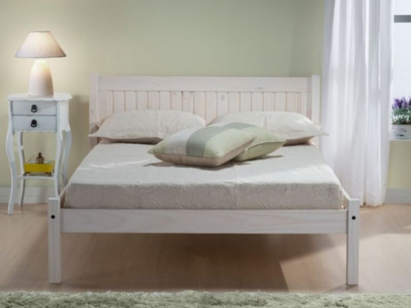 Birlea Rio 4ft Small Double White, How To Whitewash Wood Bed Frame