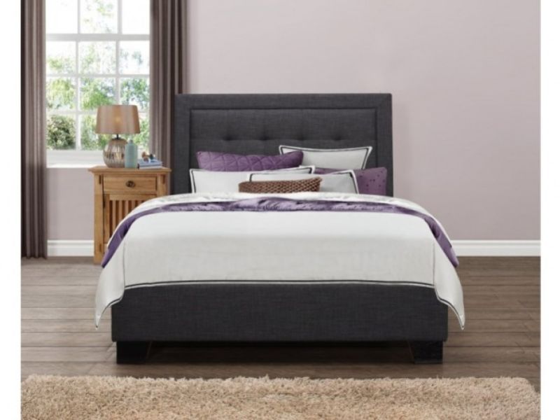 Birlea Hamilton 5ft Kingsize Charcoal Fabric Bed Frame