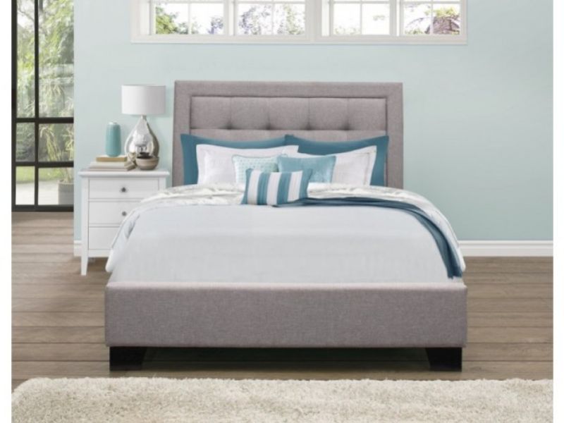 Birlea Hamilton 5ft Kingsize Grey Fabric Bed Frame