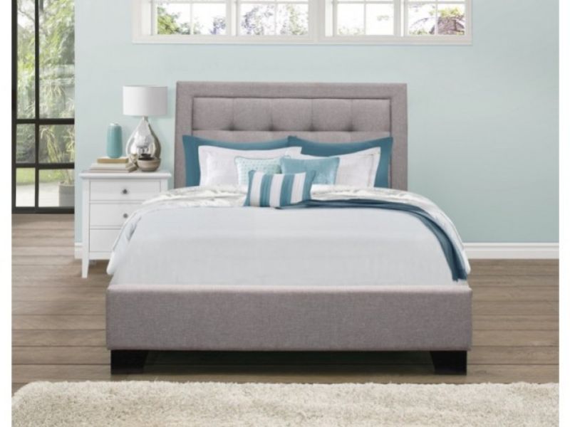 Birlea Hamilton 5ft Kingsize Grey Fabric Bed Frame