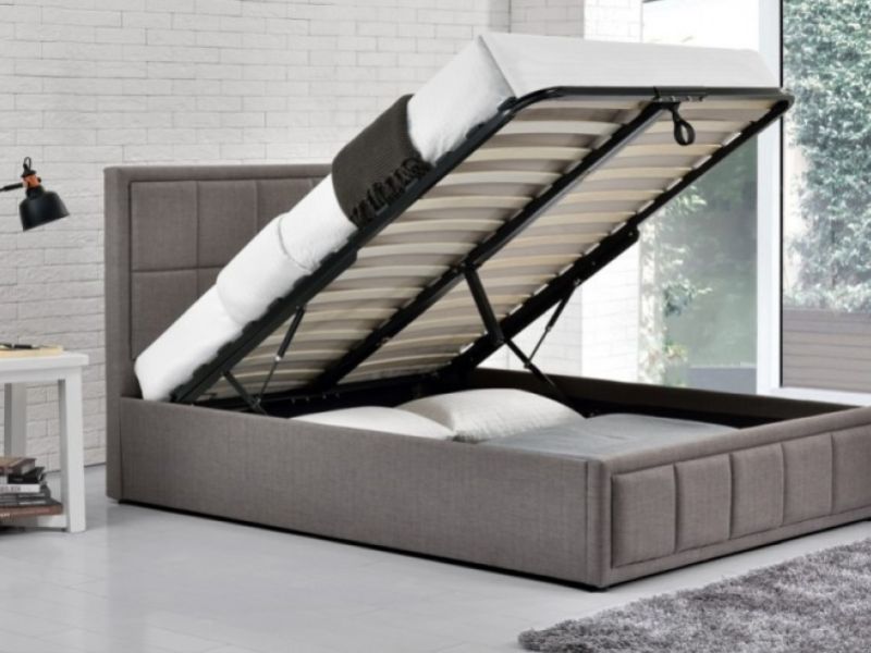 Birlea Hannover 4ft Small Double Grey Fabric Ottoman Bed