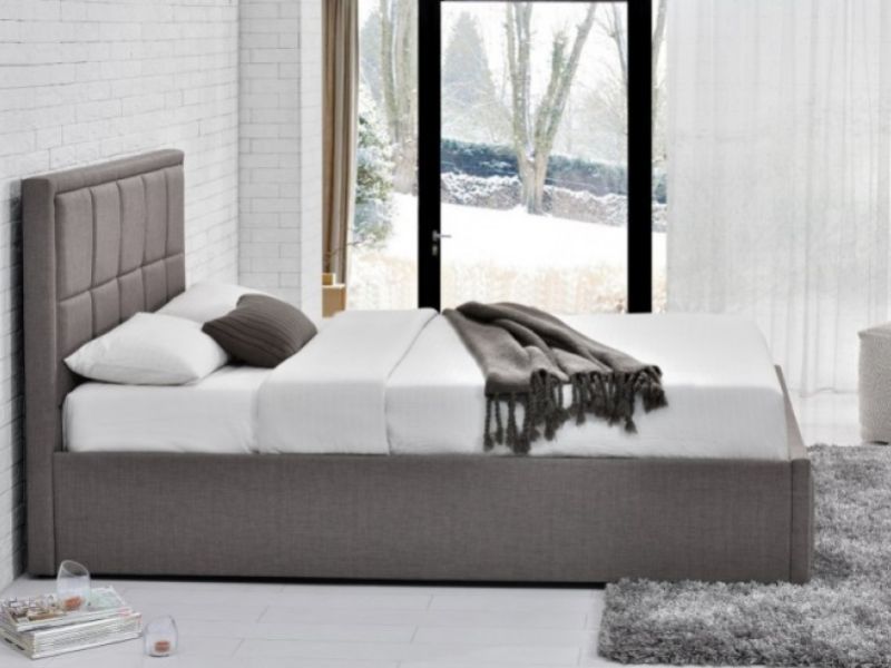 Birlea Hannover 4ft Small Double Grey Fabric Ottoman Bed