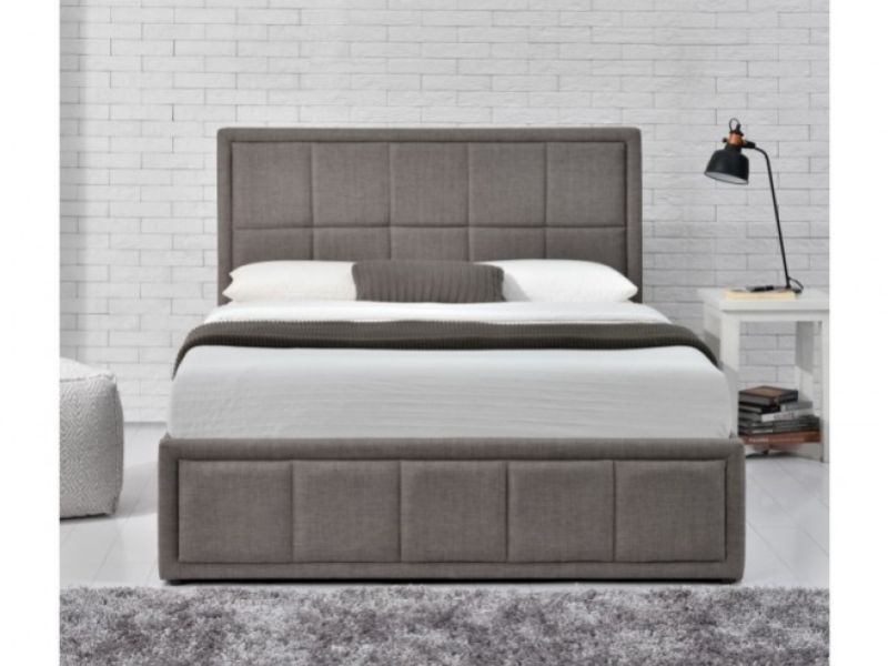 Birlea Hannover 4ft Small Double Grey Fabric Ottoman Bed