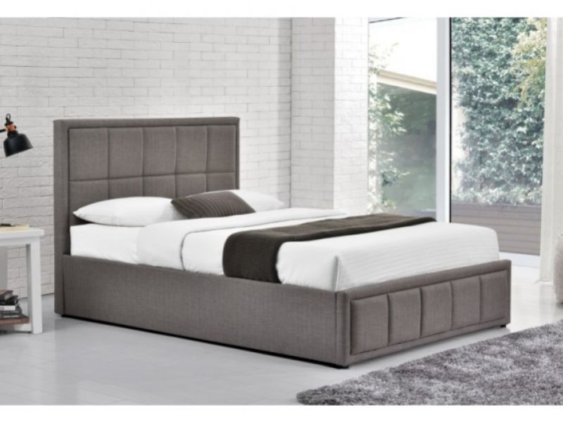 Birlea Hannover 4ft Small Double Grey Fabric Ottoman Bed