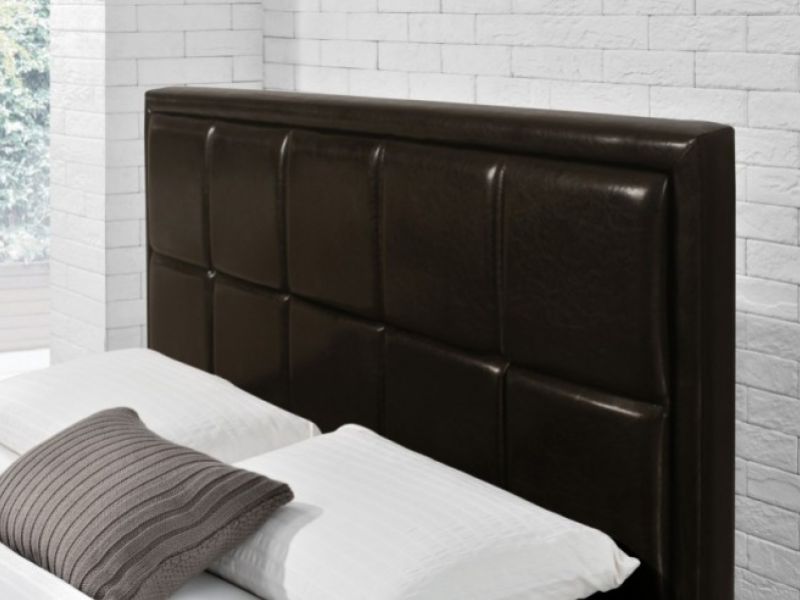 Birlea Hannover 4ft Small Double Brown Faux Leather Ottoman Bed