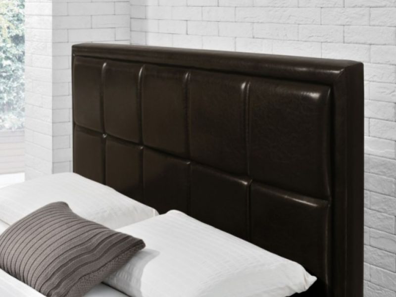 Birlea Hannover 4ft6 Double Brown Faux Leather Ottoman Bed