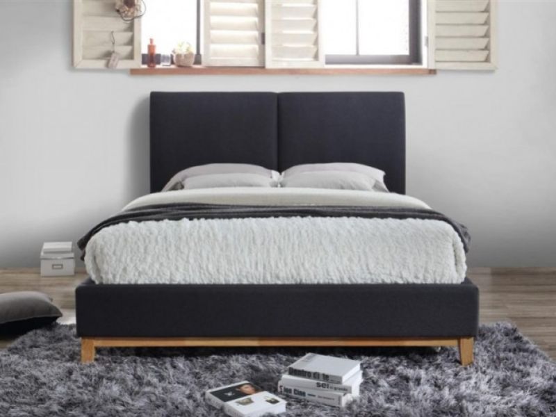Birlea Helsinki 5ft Kingsize Grey Fabric Bed Frame