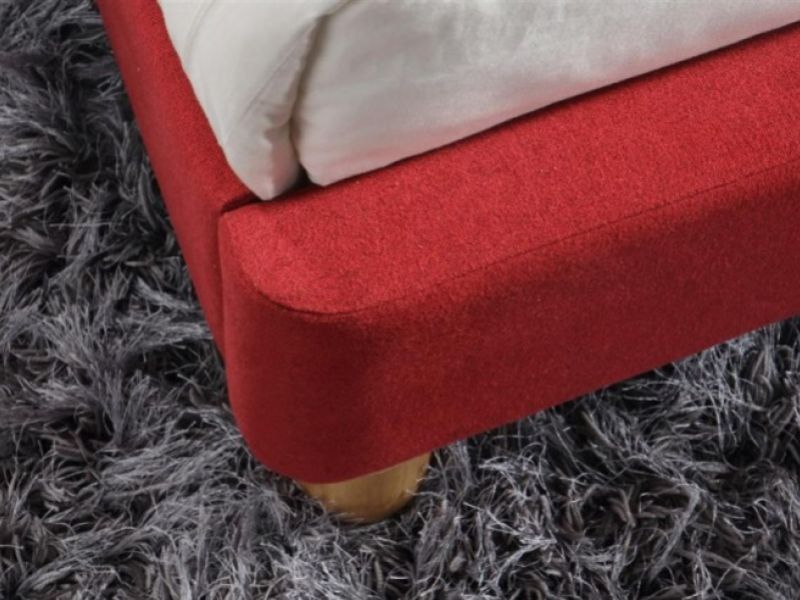 Birlea Stockholm 5ft Kingsize Red Fabric Bed Frame
