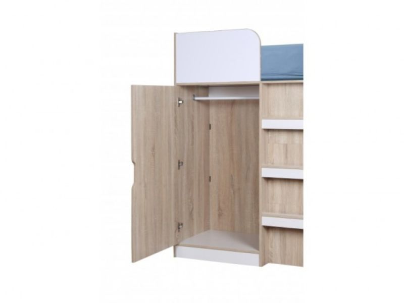 Birlea Paddington High Sleeper Bed White And Oak