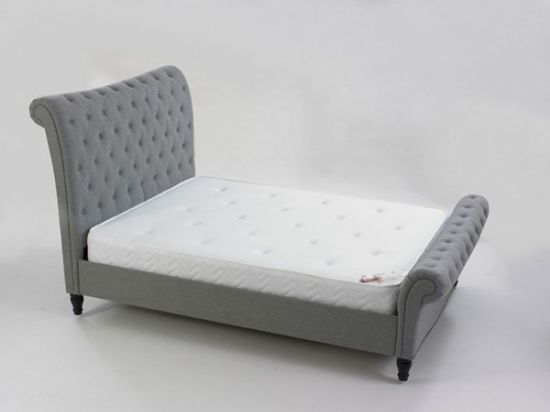 Limelight Larrisa 4ft6 Double Grey Marl Fabric Bed Frame