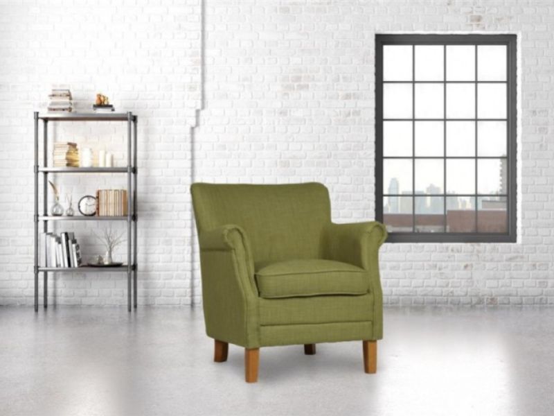 Birlea Alderley Armchair In Olive Fabric