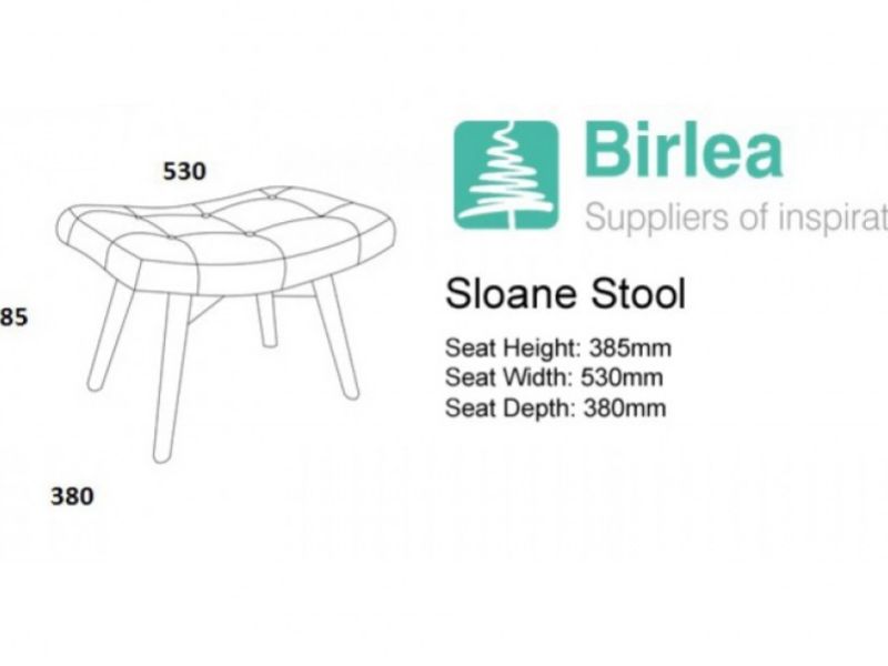 Birlea Sloane Stool In Patchwork Fabric BUNDLE DEAL