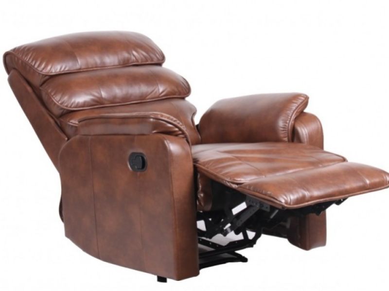 Birlea Brisbane Bronze Brown Faux Leather Recliner Chair
