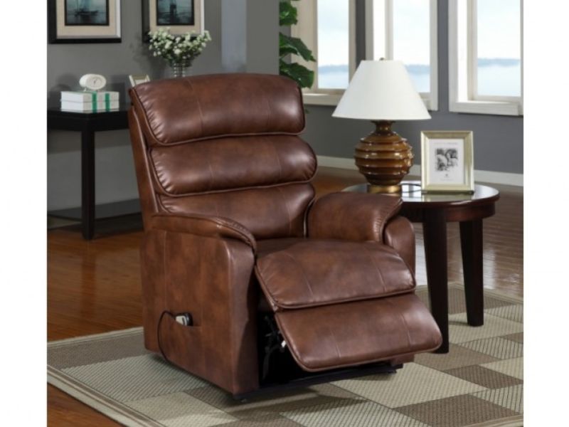 Birlea Brisbane Bronze Brown Faux Leather Rise And Recline Chair