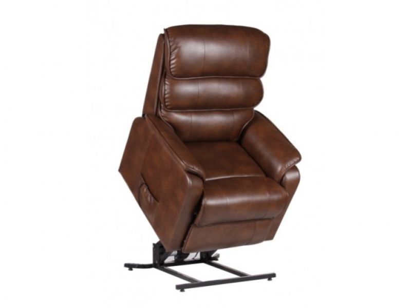 Birlea Brisbane Bronze Brown Faux Leather Rise And Recline Chair