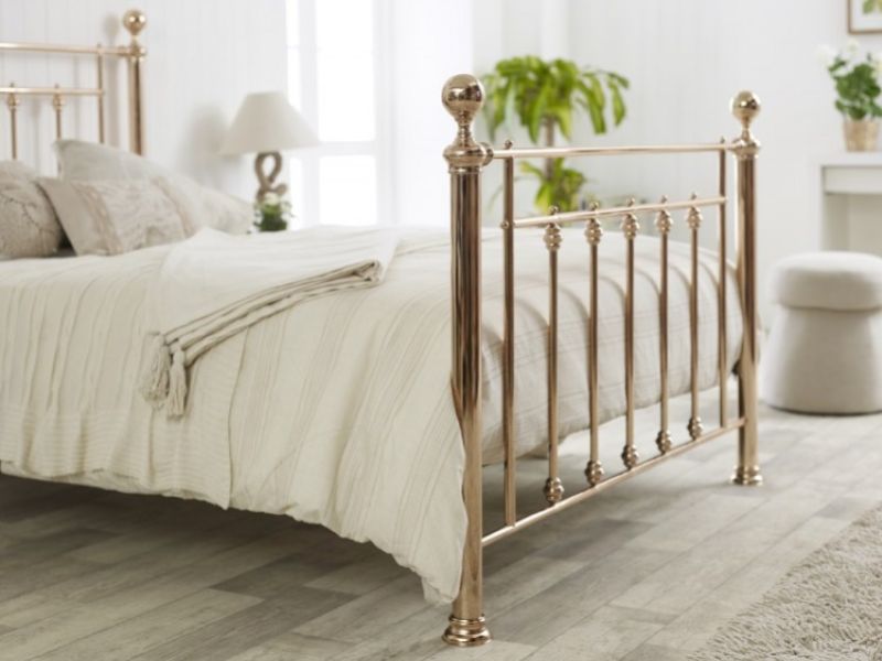 Limelight Libra 4ft6 Double Rose Gold Metal Bed Frame