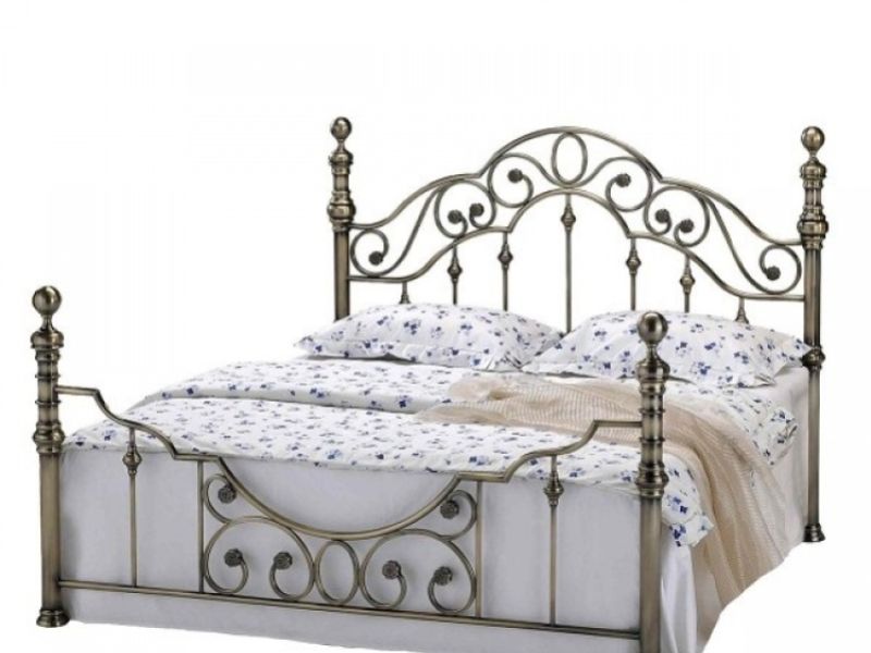 Sleep Design Canterbury 5ft Kingsize Brass Metal Bed Frame