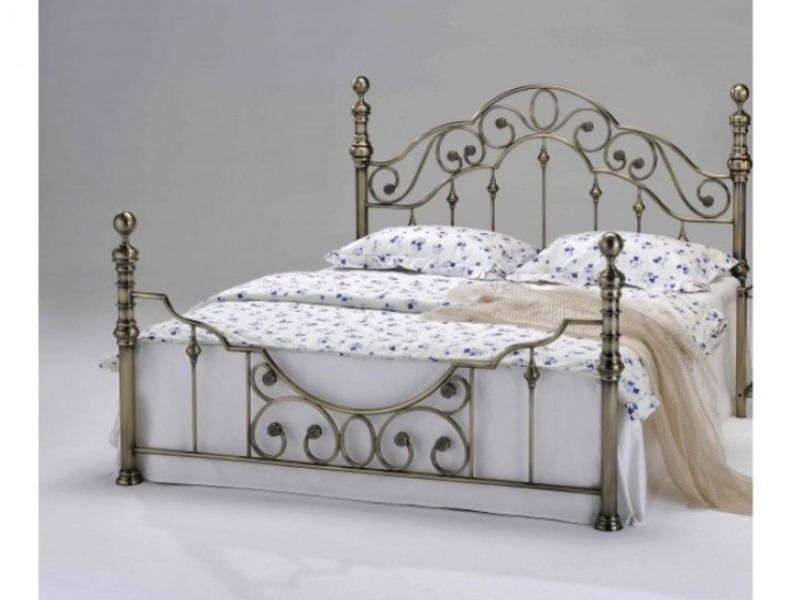 Sleep Design Canterbury 5ft Kingsize Brass Metal Bed Frame