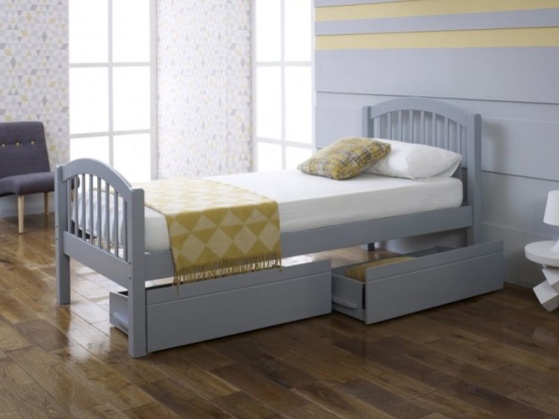 Limelight Despina 3ft single Grey Wooden Bed Frame