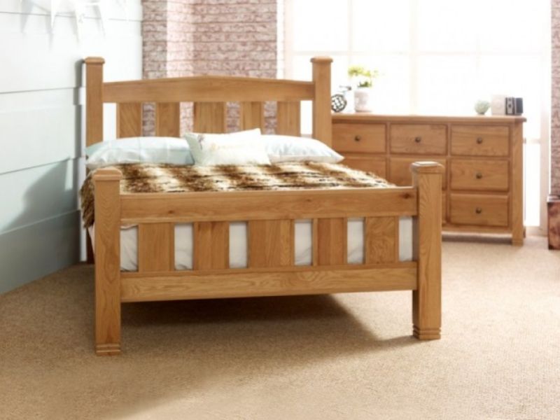 Birlea Woodstock 4ft6 Double Oak Wooden Bed Frame