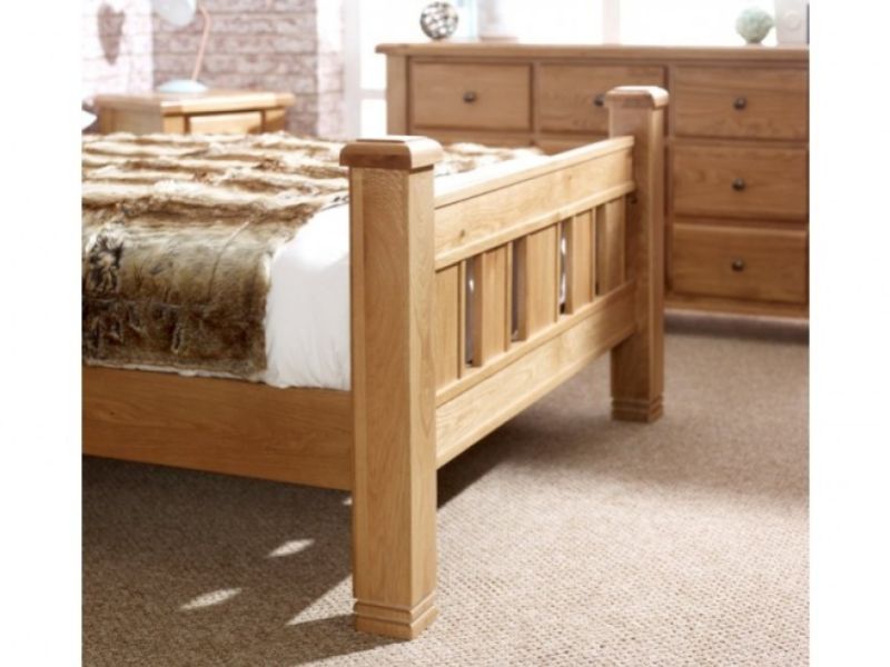 Birlea Woodstock 4ft6 Double Oak Wooden Bed Frame