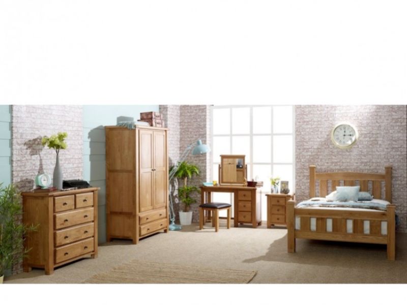 Birlea Woodstock 2 Door 2 Drawer Oak Wardrobe