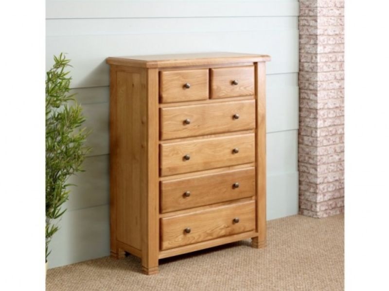 Birlea Woodstock 4 Plus 2 Drawer Oak Chest