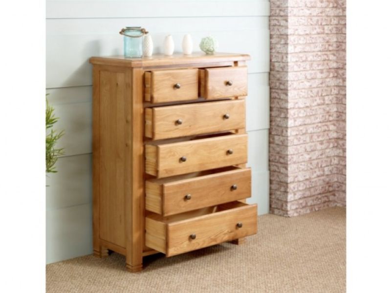 Birlea Woodstock 4 Plus 2 Drawer Oak Chest