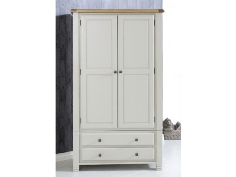 Birlea Woodstock 2 Door 2 Drawer Grey Wardrobe