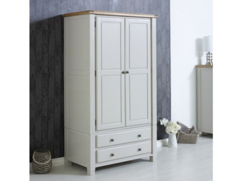 Birlea Woodstock 2 Door 2 Drawer Grey Wardrobe